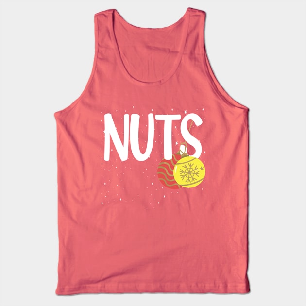 Chest Nuts Couple Christmas funny gift Tank Top by DODG99